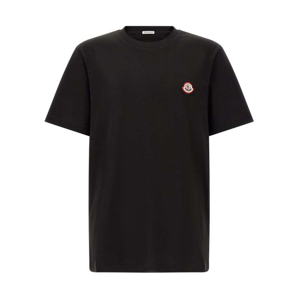 Moncler Black Cotton Men's T-Shirt